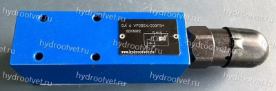 DA6VA2A5X/200FSM - Разгрузочный предохранительный клапан Ду6 с давлением настройки до 200 бар, подключение насоса в канал А