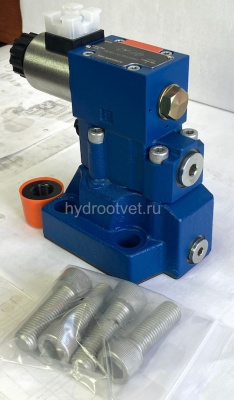 DBW20B2-5X/100CG24N9K4 - Предохранительный клапан DN20 с давлением до 100 бар, каналы X и Y - внутренние с разгрузкой B = открыт с электроуправлением G24