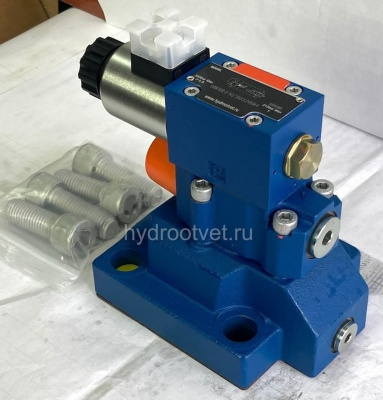 DBW30B2-5X/315YCG24N9K4 - Предохранительный клапан Ду32 с давлением настройки до 315 бар, управление - Y - внешний дренаж с разгрузкой B = открыт с электроуправлением G24